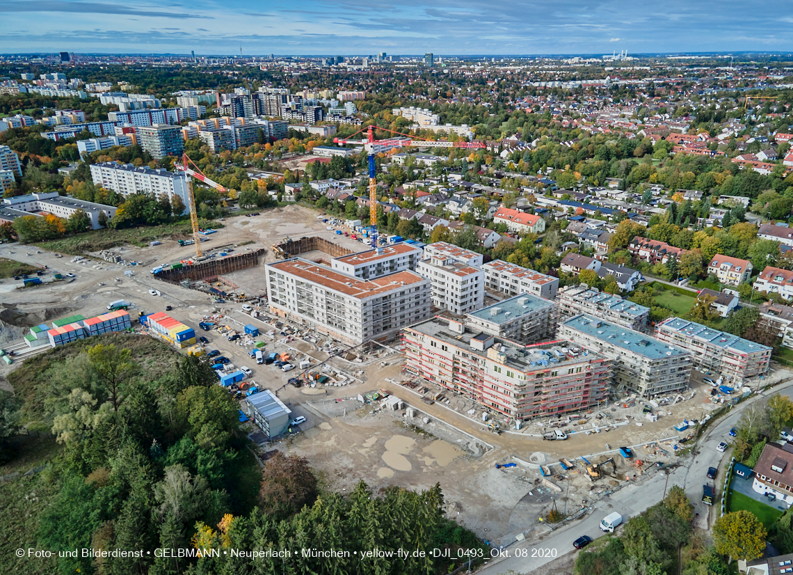 09.10.2020 - Baustelle Alexisqaurtier und Pandion Verde in Neuperlach